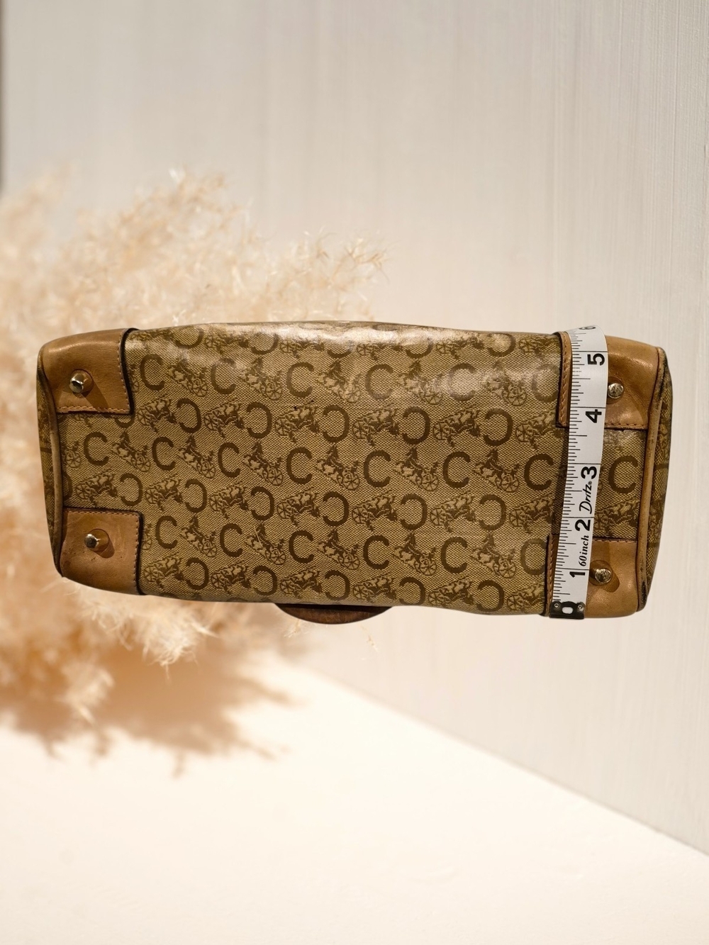 Vintage Celine C Macadam Boston Bag - Picture 7 of 13